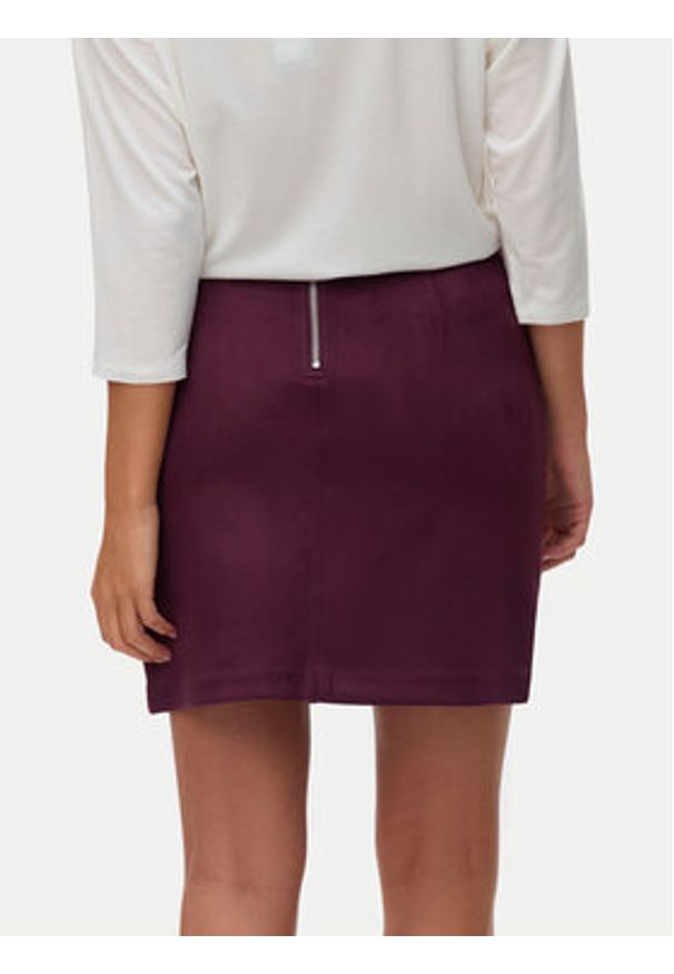 Vero Moda Spódnica mini Donnadina 10210430 Fioletowy Regular Fit. Kolor: fioletowy. Materiał: syntetyk