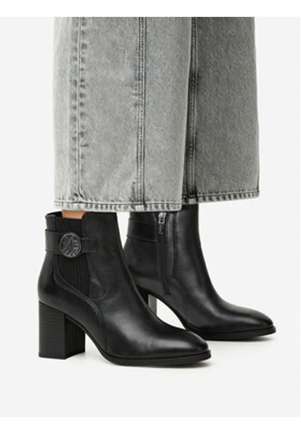 MEXX Botki CEO-MX/035C-WB Czarny. Kolor: czarny. Materiał: skóra