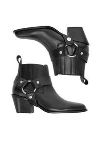 Badura Botki EO-BONNIE-501-25 Czarny. Kolor: czarny. Materiał: skóra #4