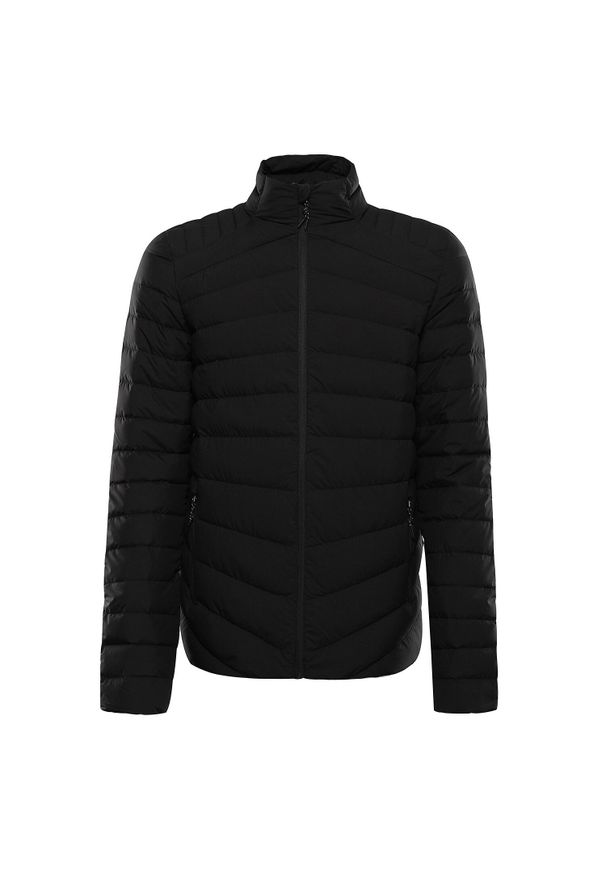 ALPINE PRO - Kurtka męska puchowa Alpine Pro Reter. Kolor: czarny. Materiał: puch. Sport: turystyka piesza