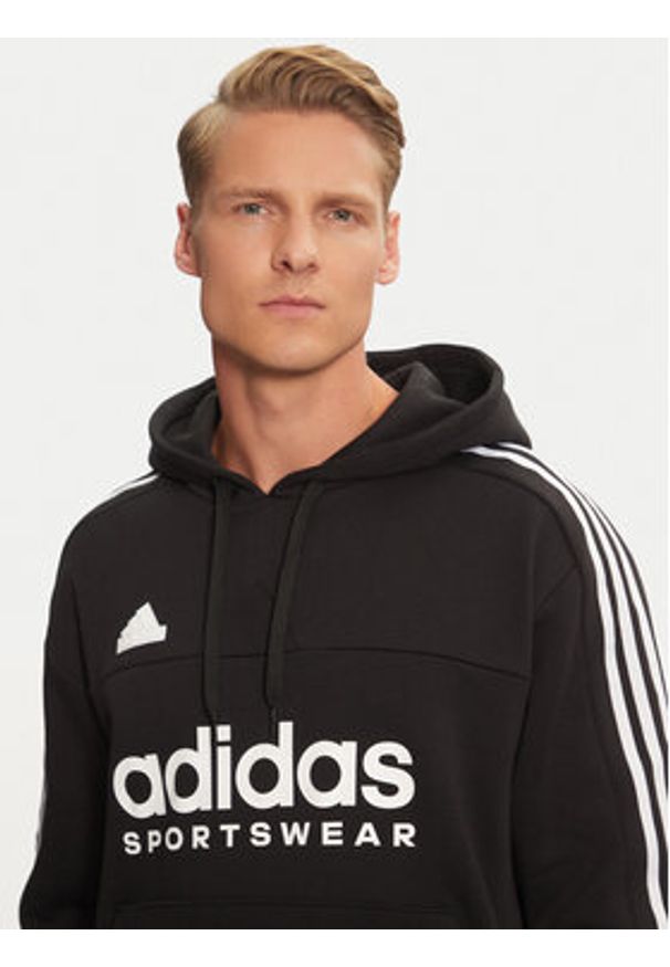 Adidas - adidas Bluza House of Tiro IW5936 Czarny Loose Fit. Kolor: czarny. Materiał: bawełna, syntetyk