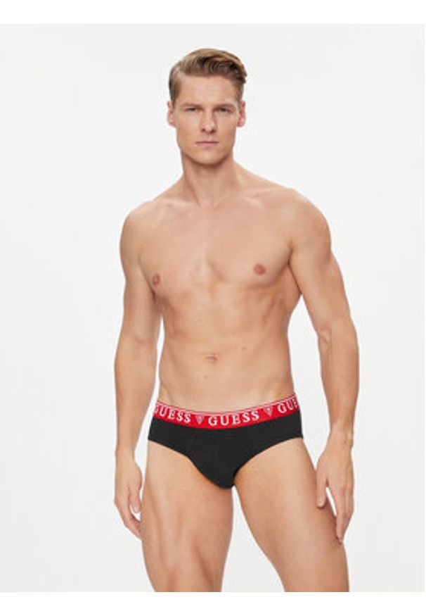 Guess Komplet 3 par slipów U97G00 KCD31 Szary. Kolor: szary. Materiał: bawełna
