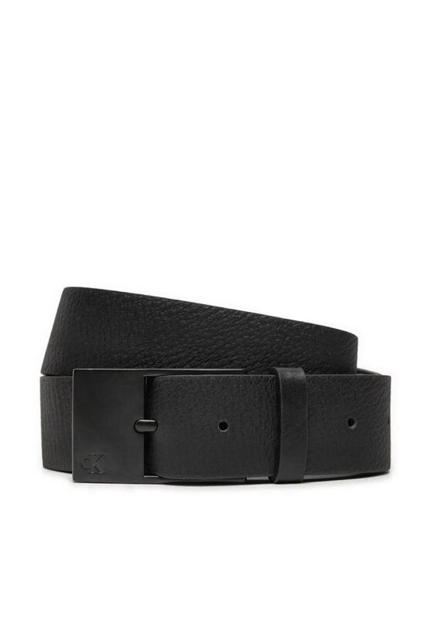 Calvin Klein Jeans Pasek Męski Classic Commercial Belt K50K512607 Czarny. Kolor: czarny. Materiał: skóra