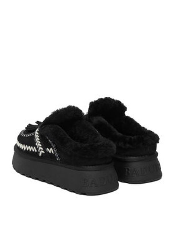 Badura Śniegowce EO-CRYSTAL-TS6291 Czarny. Kolor: czarny. Materiał: skóra, zamsz
