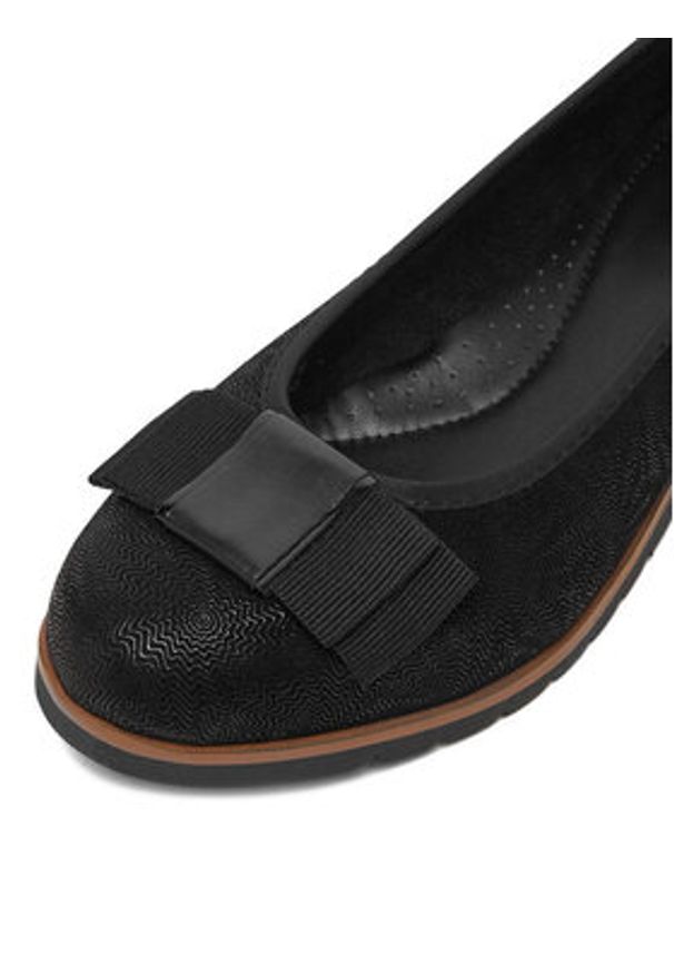 Lasocki Baleriny CEO-RST-TOMBA-29 Czarny. Kolor: czarny. Materiał: skóra