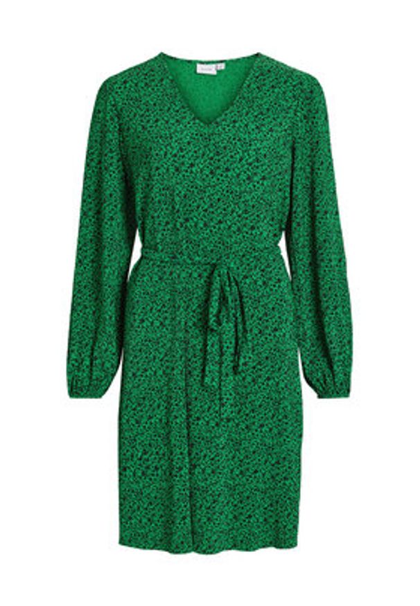 Vila Sukienka codzienna 14092028 Zielony Relaxed Fit. Okazja: na co dzień. Kolor: zielony. Materiał: syntetyk. Typ sukienki: proste. Styl: casual