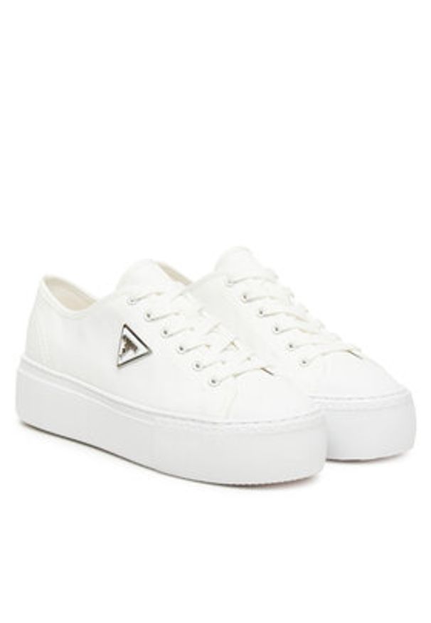 Guess Trampki FLTJO2 FAB12 Biały. Kolor: biały. Materiał: materiał
