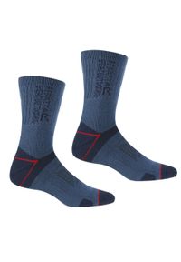 Regatta - Blister II Męskie skarpety ochronne. Kolor: czerwony. Sport: turystyka piesza #1