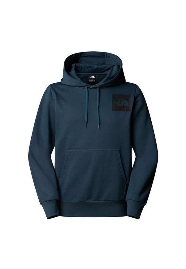 Bluza męska The North Face Fine Alpine 0A89EUBSA1 - granatowa. Okazja: na co dzień. Typ kołnierza: kaptur. Kolor: niebieski. Materiał: bawełna, materiał. Wzór: nadruk. Styl: casual