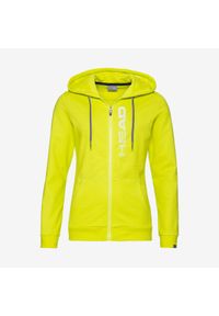 Head - Bluza z kapturem damska Club Greta. Typ kołnierza: kaptur. Kolor: żółty. Materiał: bawełna, tkanina, poliester, materiał. Sezon: zima
