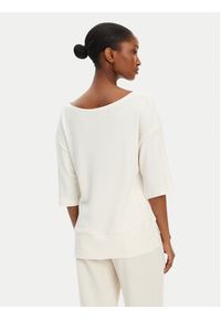 BOSS Bluzka Ottoman 50540029 Écru Relaxed Fit #4