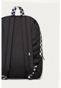 Vans Plecak damski kolor czarny duży z nadrukiem. Kolor: czarny. Wzór: nadruk #3