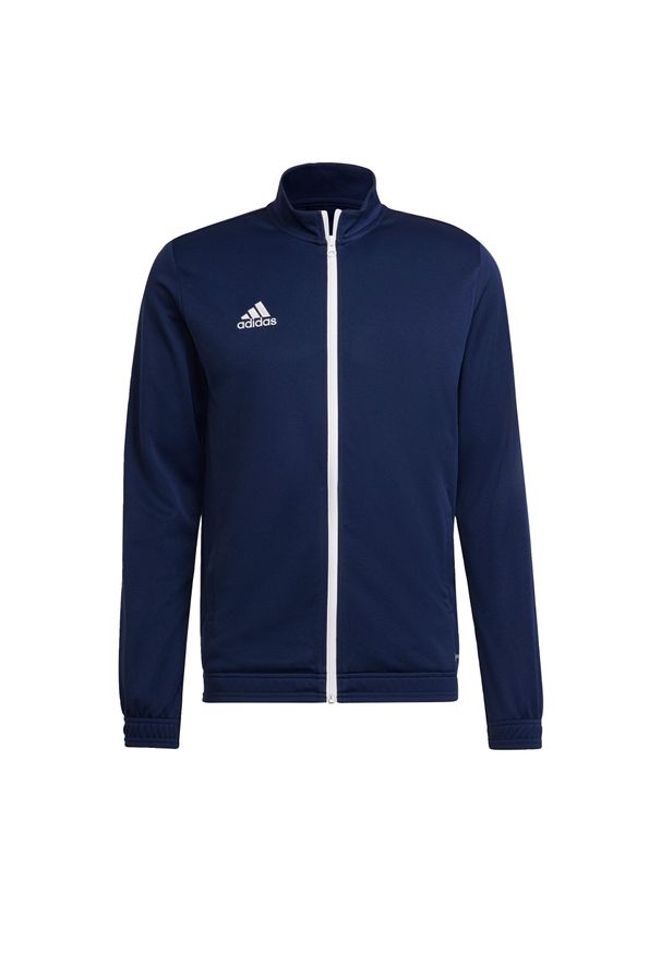 Adidas - Entrada 22 Track Jacket. Kolor: niebieski. Materiał: materiał. Sport: piłka nożna
