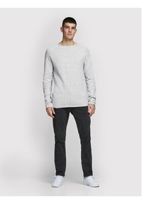 Jack & Jones - Jack&Jones Sweter Hill 12157321 Szary Regular Fit. Kolor: szary. Materiał: bawełna #4