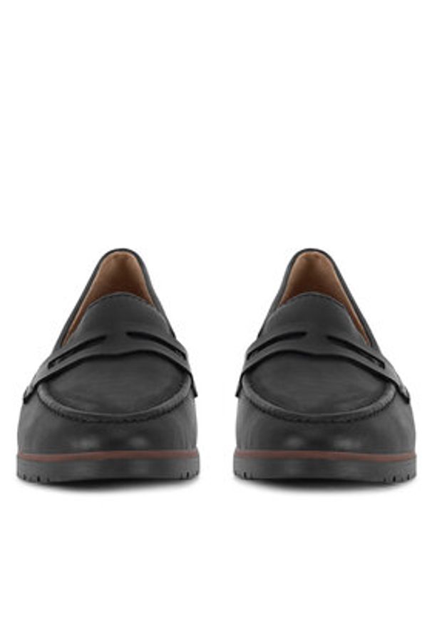 Rieker Mokasyny 45300-00 Czarny. Kolor: czarny. Materiał: syntetyk, materiał