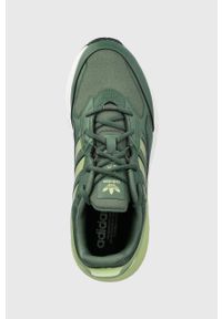 adidas Originals sneakersy ZX 1K Boost 2.0 kolor zielony. Nosek buta: okrągły. Zapięcie: sznurówki. Kolor: zielony. Materiał: materiał. Model: Adidas ZX #4