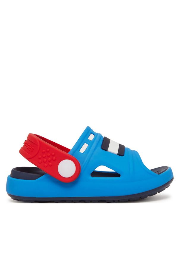 TOMMY HILFIGER - Sandały Tommy Hilfiger. Kolor: niebieski