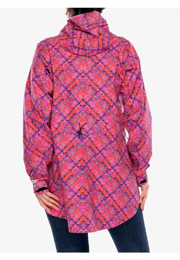 CRAZY - Kurtka przeciwdeszczowa damska Crazy Parka Wonder Magic Shell. Kolor: różowy. Sport: turystyka piesza