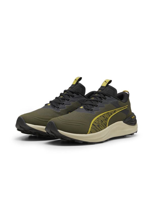 Puma - Męskie buty do biegania w terenie Electrify NITRO™ PUMA. Kolor: wielokolorowy, beżowy, zielony