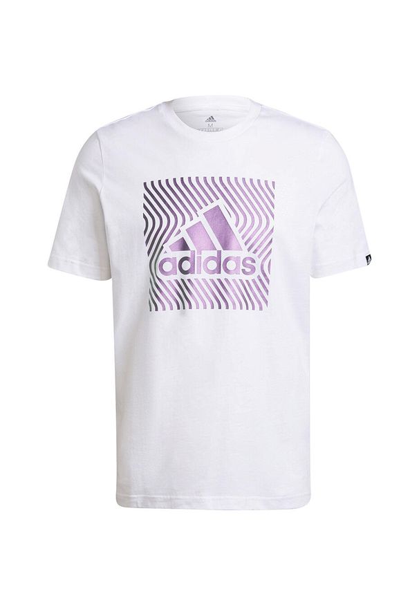 Adidas - Koszulka męska adidas Colorshift. Kolor: biały, wielokolorowy, fioletowy