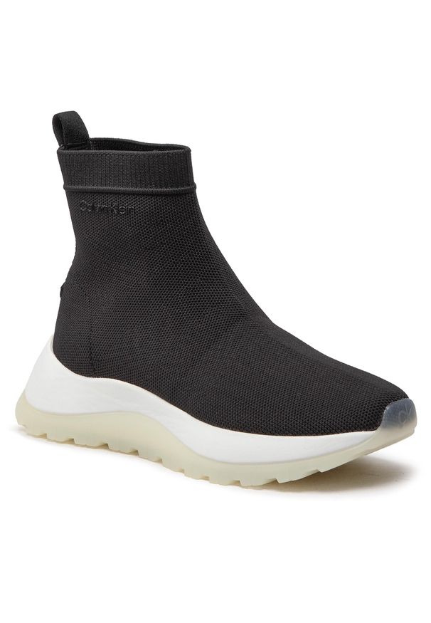 Sneakersy Calvin Klein 2 Piece Sole Sock Boot-Knit HW0HW01338 Ck Black BAX. Kolor: czarny. Materiał: materiał