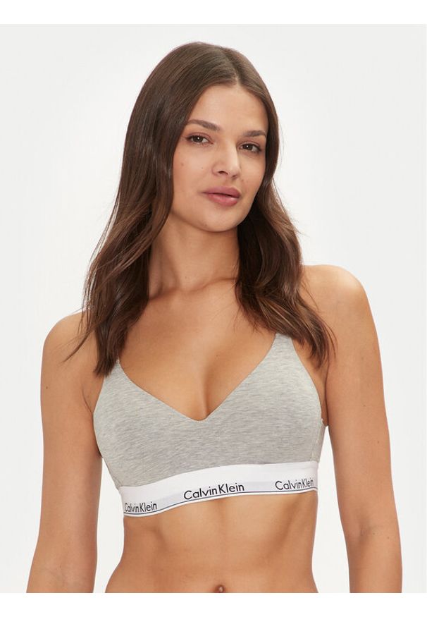 Calvin Klein Underwear Biustonosz top 000QF7900E Szary. Kolor: szary. Materiał: bawełna