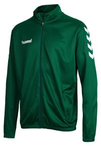 Bluza piłkarska dla dzieci Hummel Core Kids Poly Jacket. Kolor: zielony. Sport: piłka nożna