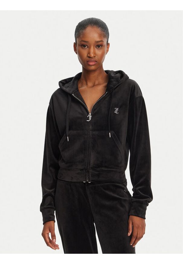 Juicy Couture Bluza Iccle JCWAS125308 Czarny Loose Fit. Kolor: czarny. Materiał: syntetyk