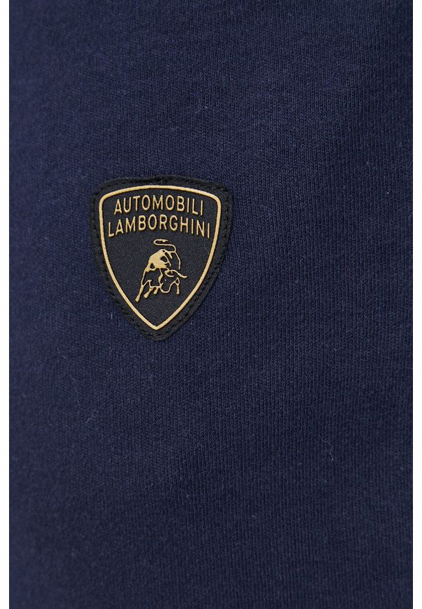 Lamborghini - Spodnie. Kolor: niebieski. Materiał: dzianina