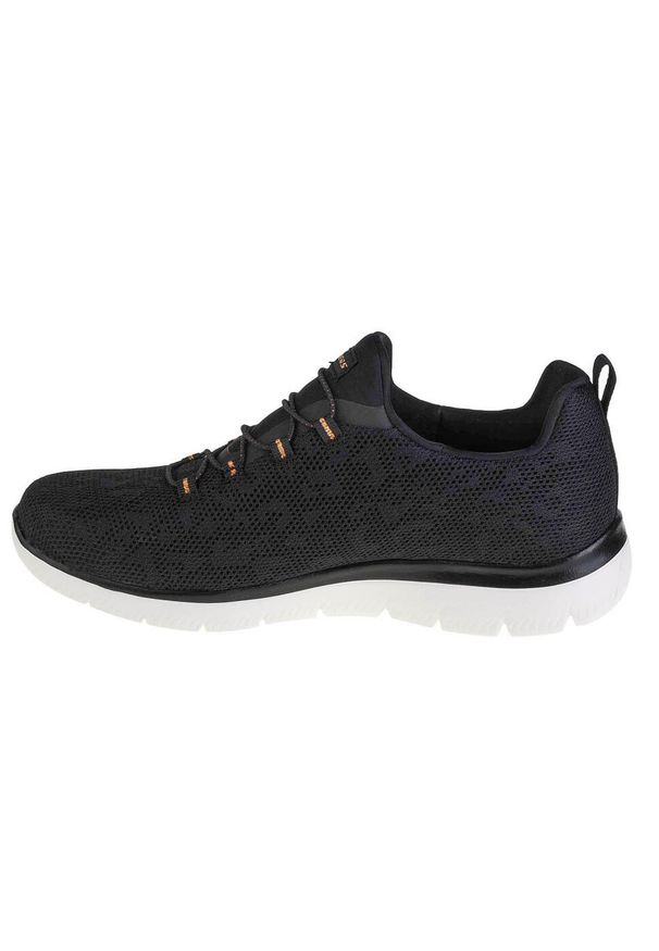 skechers - Buty do chodzenia damskie Skechers Summits Leopard Spor. Zapięcie: sznurówki. Kolor: czarny. Materiał: materiał, syntetyk, tkanina. Szerokość cholewki: normalna. Sport: turystyka piesza