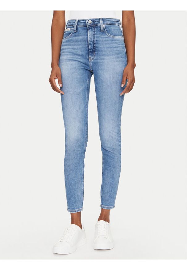Calvin Klein Jeans Jeansy J20J225144 Niebieski Super Skinny Fit. Kolor: niebieski