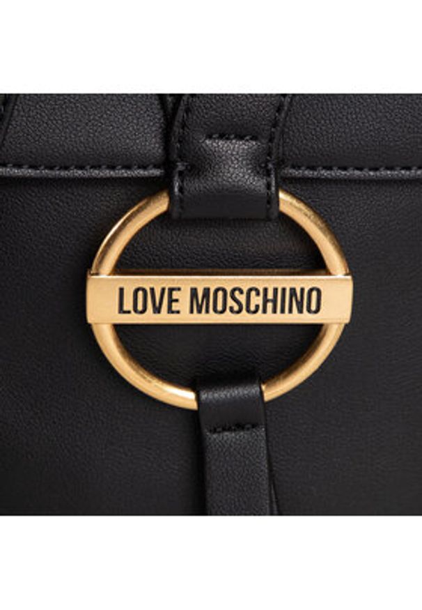 Love Moschino - LOVE MOSCHINO Torebka JC4079PP1BLM0000 Czarny. Kolor: czarny. Materiał: skórzane