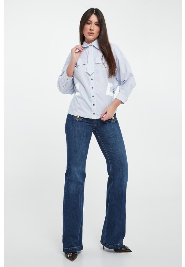 Elisabetta Franchi - Koszula damska z krawatem ELISABETTA FRANCHI