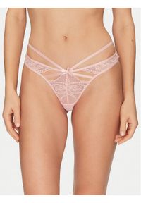 Hunkemöller Komplet stringów 301423 Różowy. Kolor: różowy. Materiał: syntetyk #1