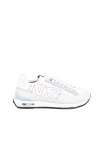 North Sails Sneakersy "Hitch" | RW-04 BRINK-061 | Hitch | Kobieta | Biały, Błękitny, Turkusowy. Kolor: niebieski, biały, wielokolorowy, turkusowy. Materiał: materiał, skóra. Wzór: aplikacja, kolorowy #4