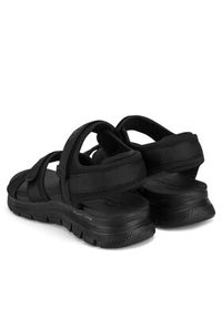 skechers - Skechers Sandały FLEX APPEAL 4.0 119487 Czarny. Kolor: czarny. Materiał: materiał #7