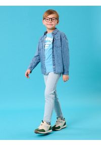Sinsay - Jeansy slim fit - niebieski. Kolor: niebieski