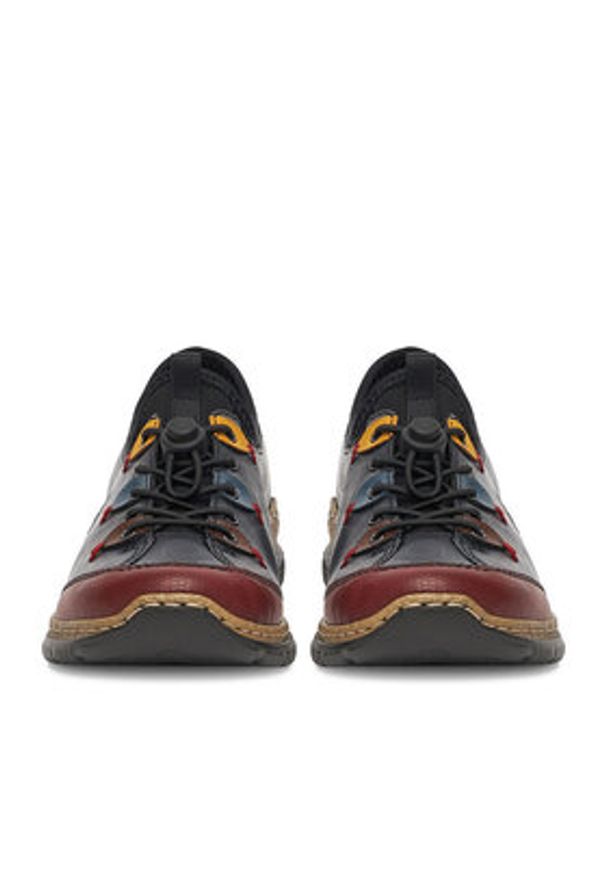 Rieker Półbuty N3271-35 Granatowy. Kolor: niebieski. Materiał: skóra, materiał