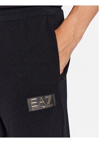 EA7 Emporio Armani Spodnie dresowe 6RPP70 PJG1Z 1200 Czarny Regular Fit. Kolor: czarny. Materiał: syntetyk, dresówka #8