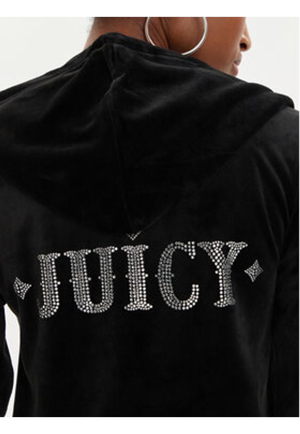 Juicy Couture Bluza Rodeo Robertson JCBAS223822 Czarny Slim Fit. Kolor: czarny. Materiał: syntetyk