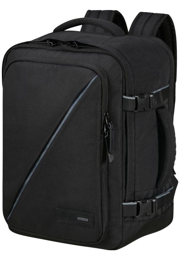 AMERICAN TOURISTER - American Tourister Air Take2Cabin S/M do WIZZ czarny. Kolor: czarny. Materiał: materiał. Styl: biznesowy, casual