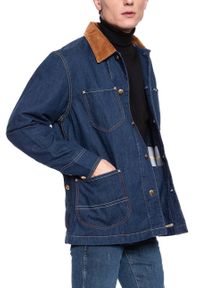 Lee - KURTKA JEANSOWA LEE x TIMBERLAND BOX JACKET RINSE L87JGT36 112122924. Materiał: jeans #7