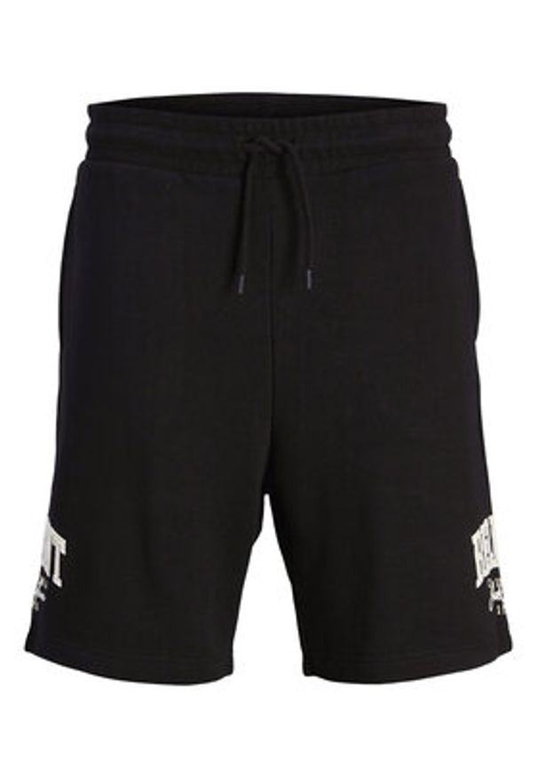 Jack & Jones Szorty sportowe Kane Detroit 12268773 Czarny Relaxed Fit. Kolor: czarny. Materiał: bawełna, syntetyk. Styl: sportowy