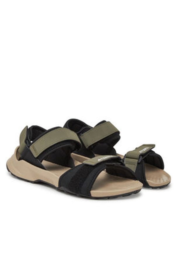 Adidas - adidas Sandały Terrex Hydroterra JQ2236 Khaki. Kolor: brązowy. Materiał: materiał