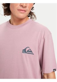 Quiksilver T-Shirt Ev Mini Logo Ss EQYZT08181 Fioletowy Regular Fit. Kolor: fioletowy. Materiał: bawełna #4