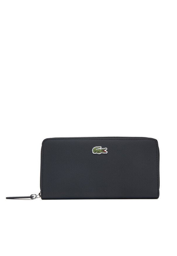 Lacoste Portfel NF2900PK Czarny. Kolor: czarny. Materiał: skóra