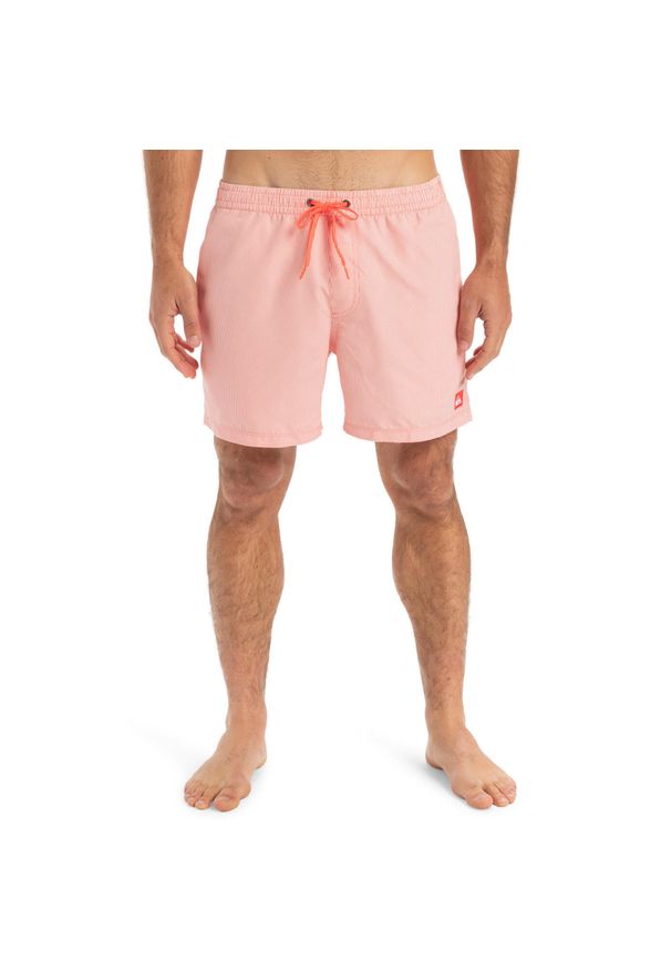 Quiksilver - Szorty kąpielowe dla Mężczyzn EVERYDAY DELUXE 15". Kolor: pomarańczowy. Materiał: tkanina, poliester. Styl: sportowy