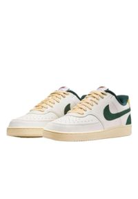 Buty do chodzenia dla dorosłych Nike Court Vision Low Sail Pro Green Opti Yellow. Kolor: różowy, biały, wielokolorowy, beżowy. Materiał: tkanina, skóra. Szerokość cholewki: normalna. Model: Nike Court. Sport: turystyka piesza
