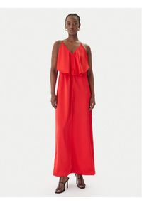 Lola Casademunt by Maite Sukienka letnia M2 Concrete Jungle MS2616023 Czerwony Regular Fit. Kolor: czerwony. Materiał: syntetyk. Sezon: lato #1