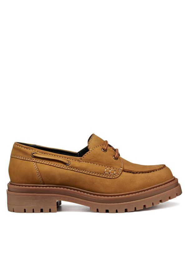 Geox Mokasyny D Iridea D56HRA 00032 C5047 Żółty. Kolor: żółty. Materiał: nubuk, skóra